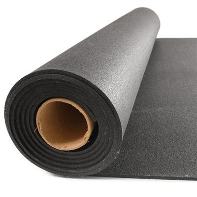 Rubber Roll, USA Made Recycled, Rubber Width 36 in, Rubber Length 4 ft, Rubber Thickness 1/16 in, 60A, Plain Backing