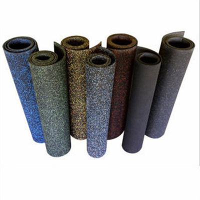 Rubber Roll, USA Made Recycled, Rubber Width 36 in, Rubber Length 4 ft, Rubber Thickness 1/16 in, 60A, Plain Backing